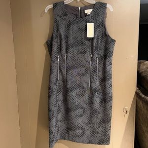 Michael Kors Zipper Dress Gray    Sz14   NEW